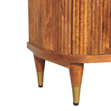 Emerson Ribbed 3-Drawer Chest of Drawers | Oak Solid Mango Wood