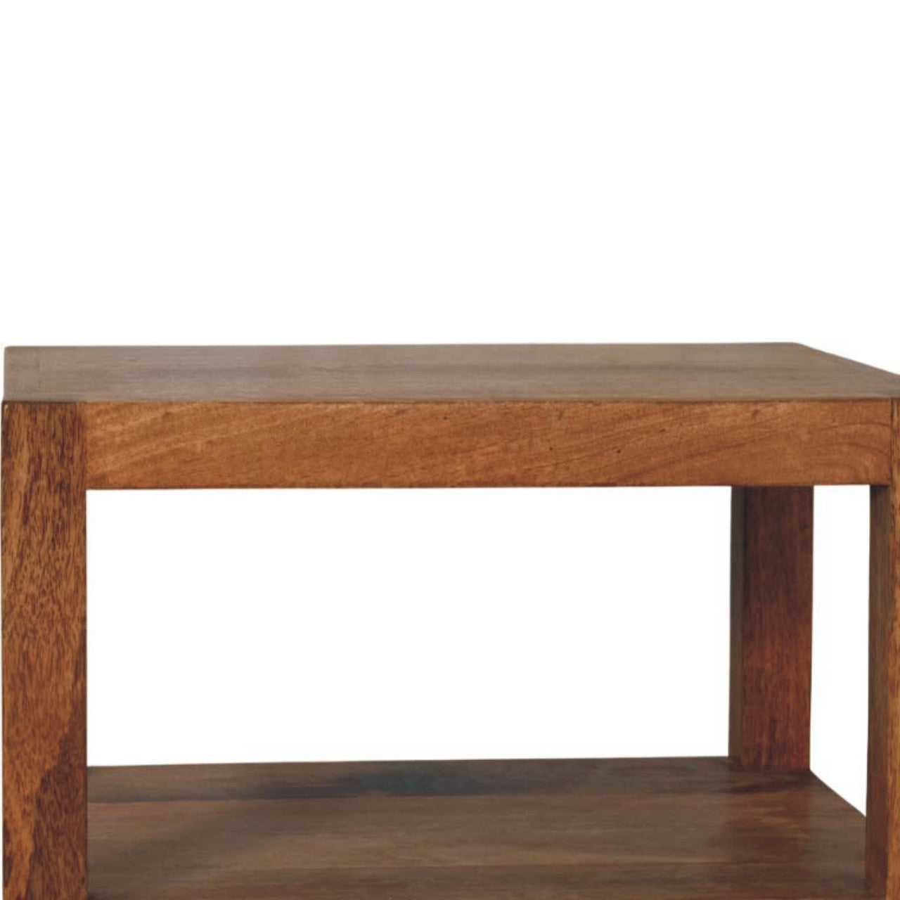 Solid Wood Open Shelf Unit Chest of Drawers | Rattan