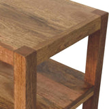 Solid Wood Open Shelf Unit Chest of Drawers | Rattan
