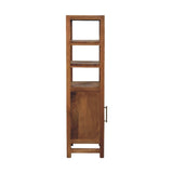 Solid Wood Open Shelf Unit Chest of Drawers | Rattan