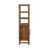 Solid Wood Open Shelf Unit Chest of Drawers | Rattan