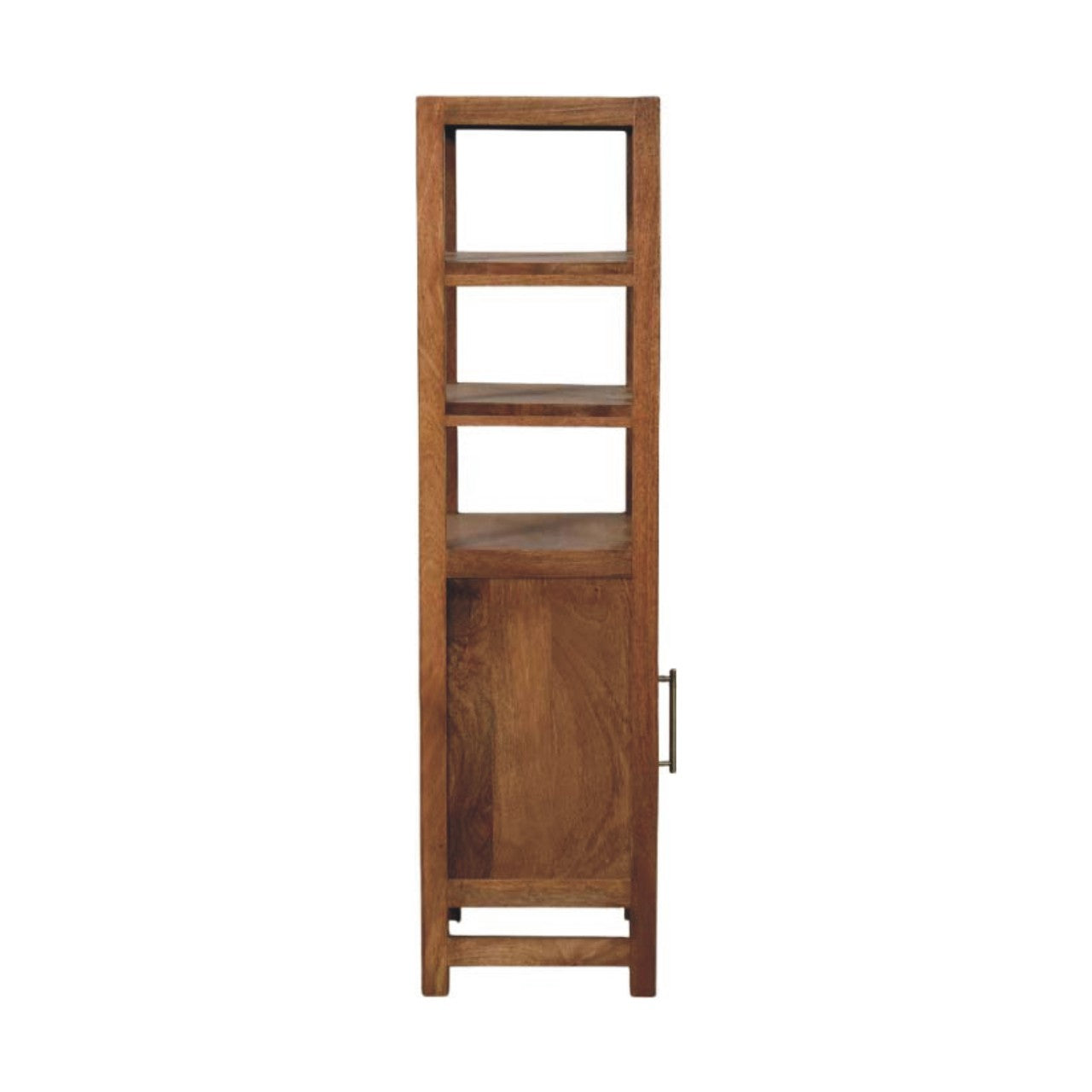 Solid Wood Open Shelf Unit Chest of Drawers | Rattan