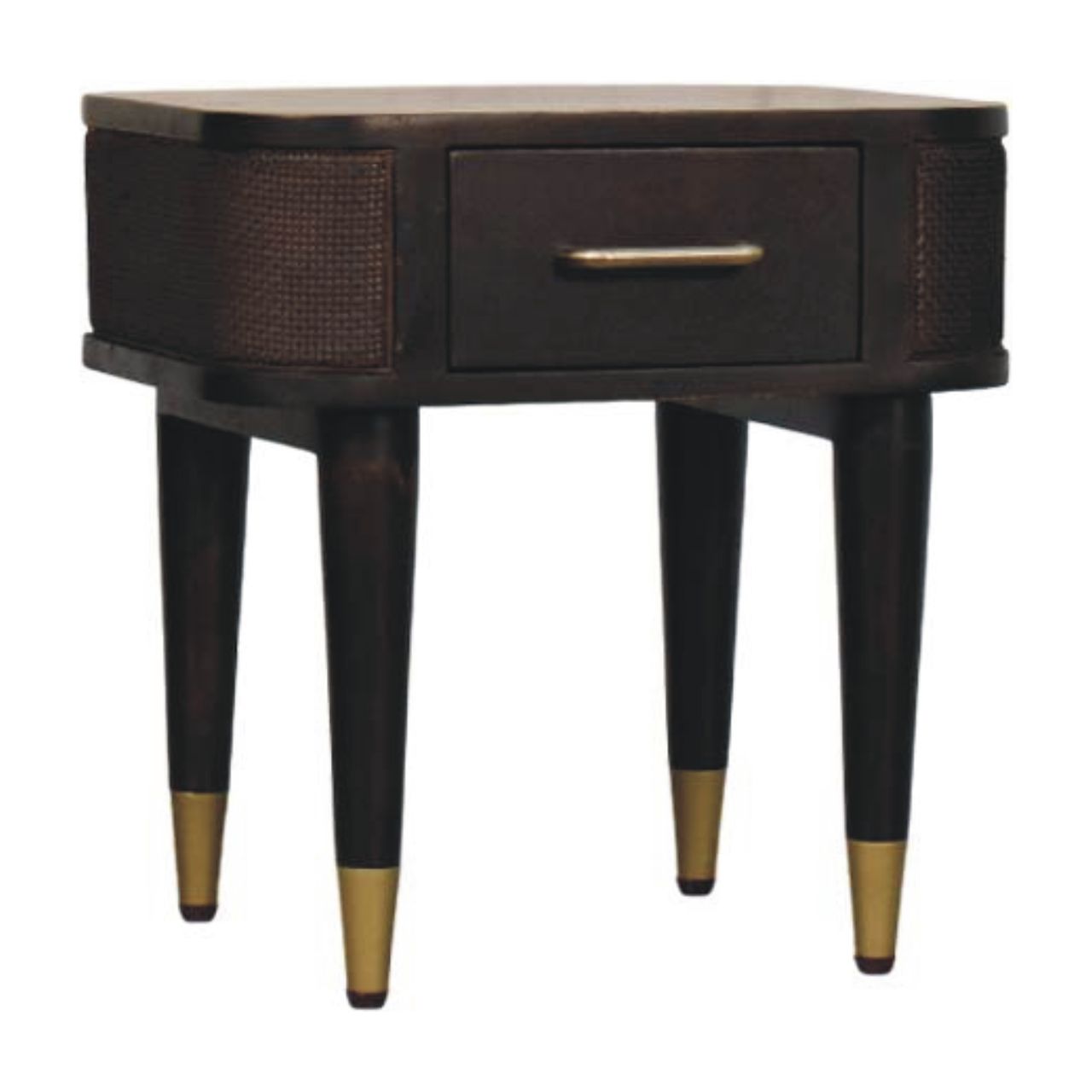 Belmont Bedside Table | Rattan Velvet