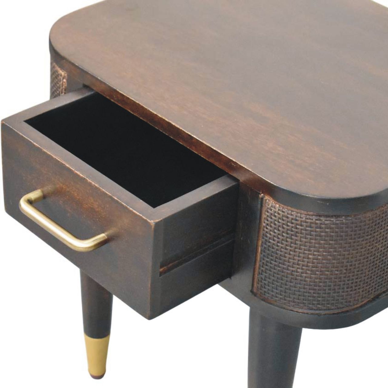 Belmont Bedside Table | Rattan Velvet