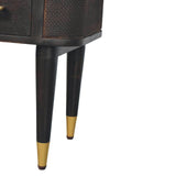 Belmont Bedside Table | Rattan Velvet