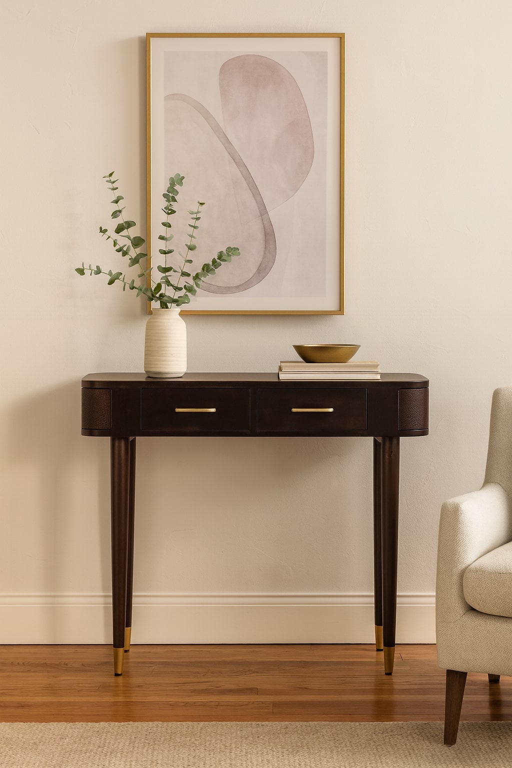 Belmont Console Table | Rattan Velvet