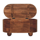 Curva Storage Trunk Storage Bench | Hand-Carved