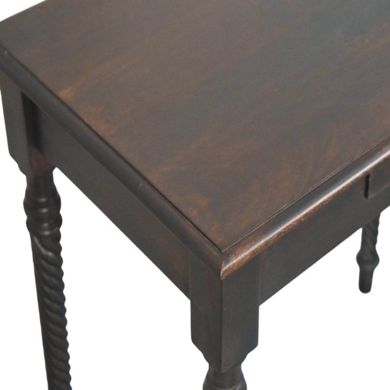 Cordelier Turned-Leg Writing Desk | Brass Velvet