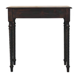 Cordelier Turned-Leg Writing Desk | Brass Velvet