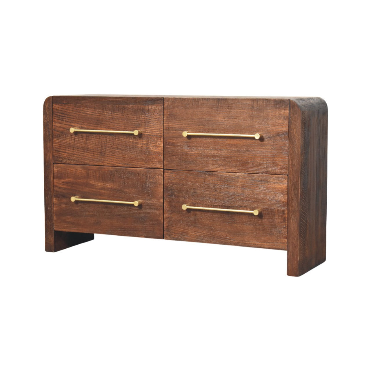 Copenhagen 4-Drawer Chest in Smoked Oak Chest of Drawers | Linen Default Title