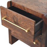 Aurelio Smoked Oak Bedside Table