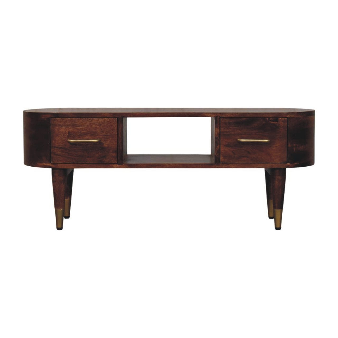 Two-Drawer Open-Slot Console Table Default Title