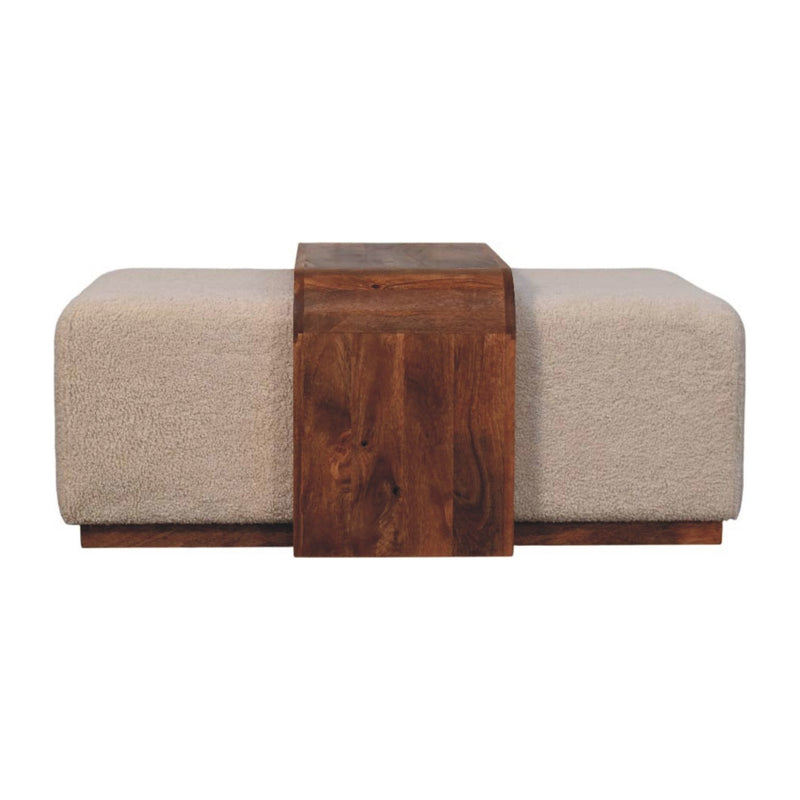 Arden Bench Duo | Honey Caramel Boucle