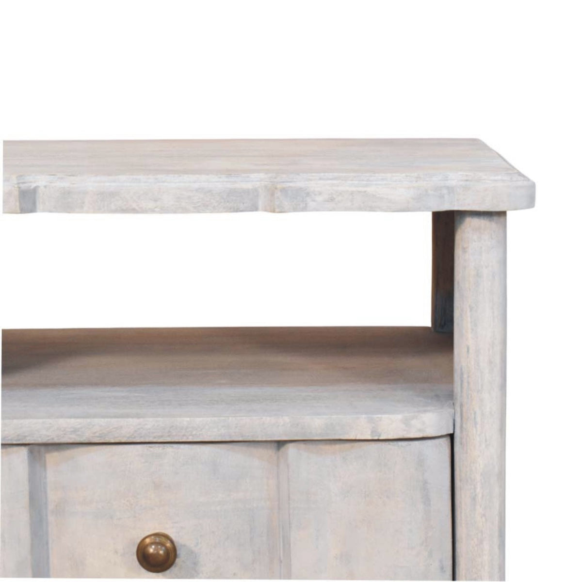 Lume Washed Open-Shelf Bedside