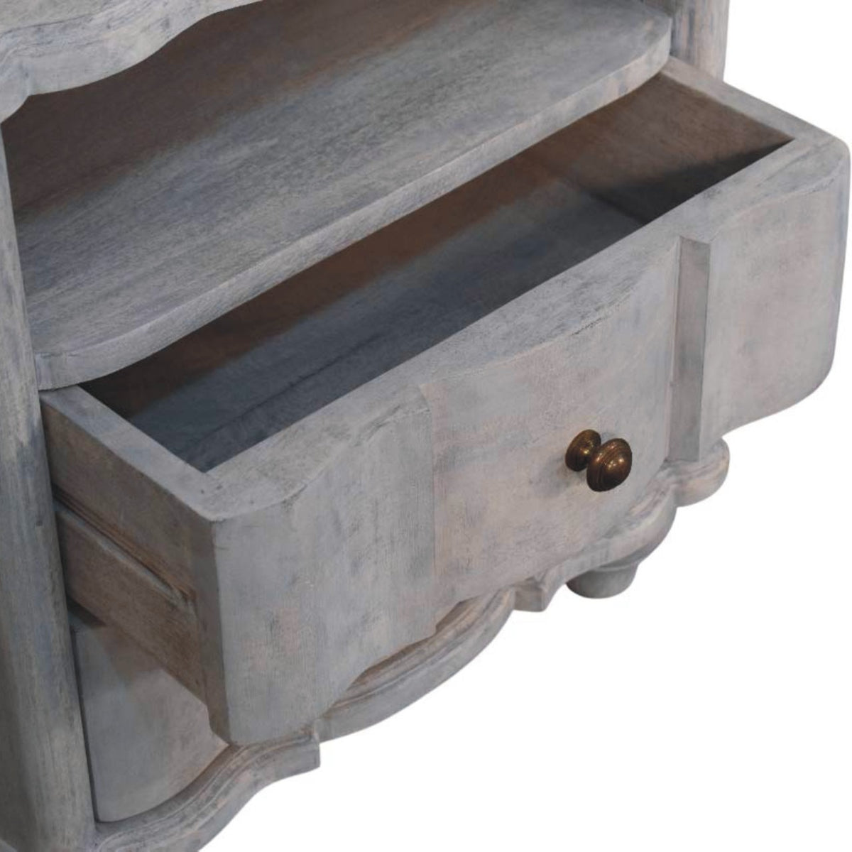 Lume Washed Open-Shelf Bedside