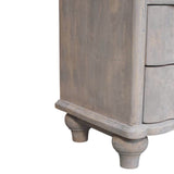 Lume Washed Open-Shelf Bedside