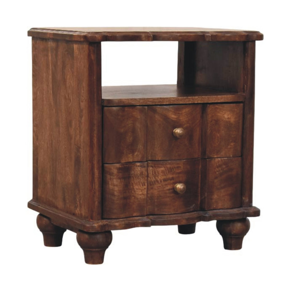 Lume Roasted Shelf Bedside Table Default Title