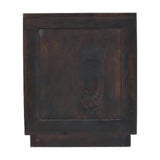 Milan Bedside Table | Brass Velvet Fluted