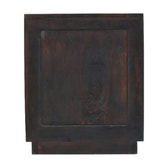 Milan Bedside Table | Brass Velvet Fluted