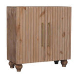 Sandgrain Pine & Mango Sideboard Chest of Drawers | Brass Solid Mango Wood