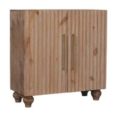 Sandgrain Pine & Mango Sideboard Chest of Drawers | Brass Solid Mango Wood