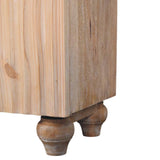 Sandgrain Pine & Mango Sideboard Chest of Drawers | Brass Solid Mango Wood