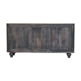 Savoy Sideboard Chest of Drawers | Brass Solid Mango Wood Fluted