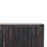 Savoy Sideboard Chest of Drawers | Brass Solid Mango Wood Fluted