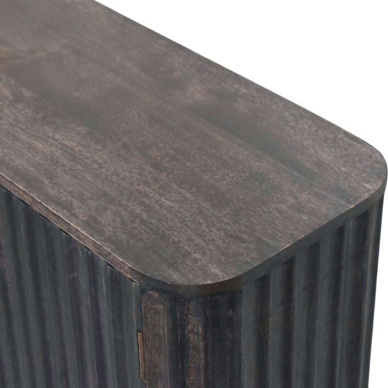 Savoy Sideboard Chest of Drawers | Brass Solid Mango Wood Fluted