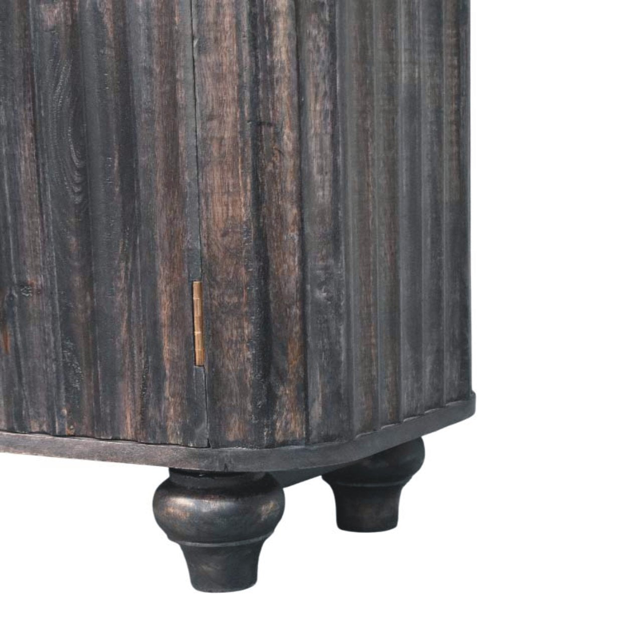 Savoy Sideboard Chest of Drawers | Brass Solid Mango Wood Fluted