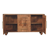 Montara Sideboard Chest of Drawers | Brass Solid Mango Wood