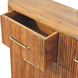 Ridgefront Chest - Amber Oak Chest of Drawers