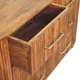 Ridgefront Chest - Amber Oak Chest of Drawers