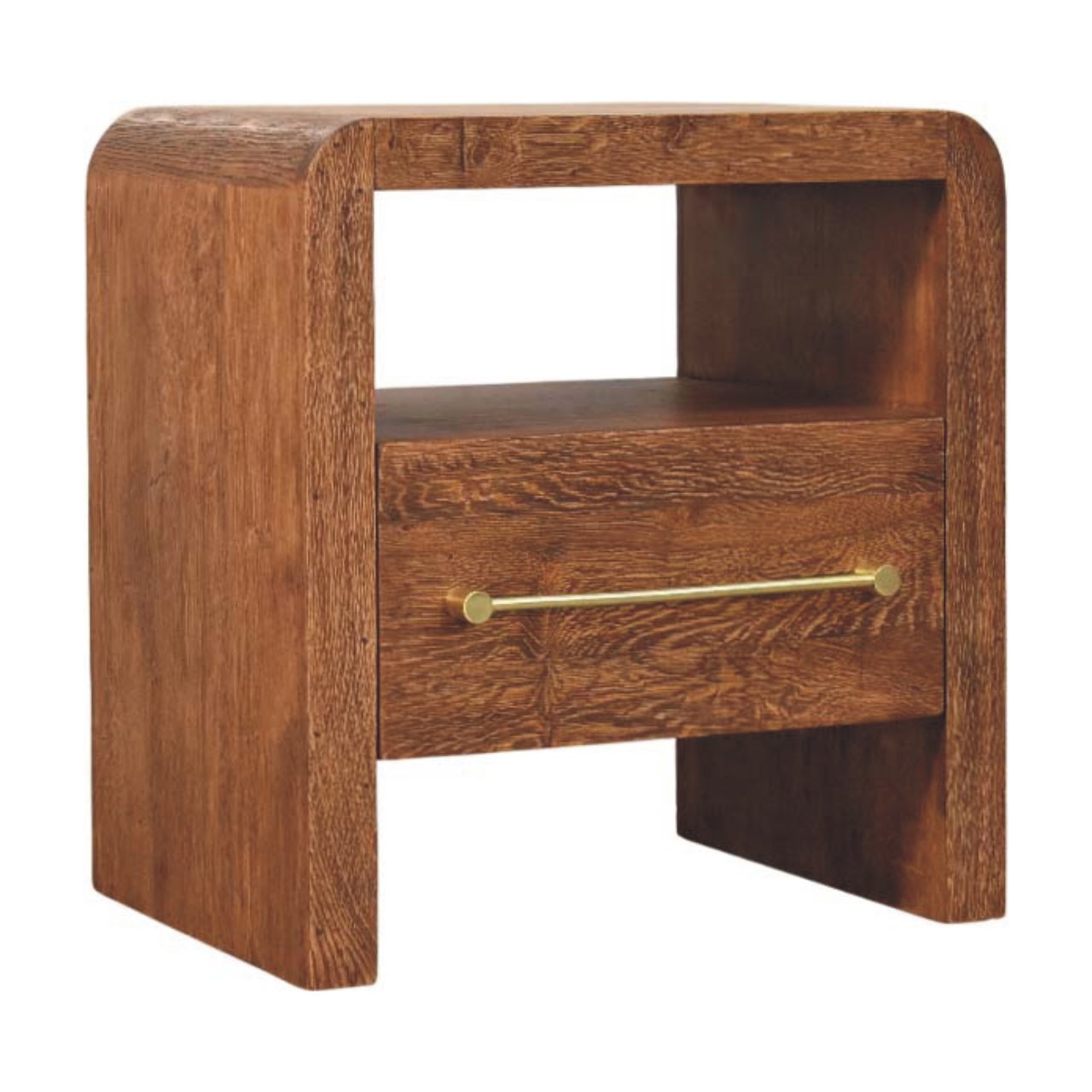 Aurelio Smoked Oak Open Bedside Default Title
