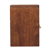 Aurelio Smoked Oak Open Bedside
