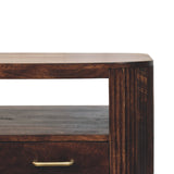 Sphere Leg Coffee Table | California Walnut Solid Mango Wood Fluted
