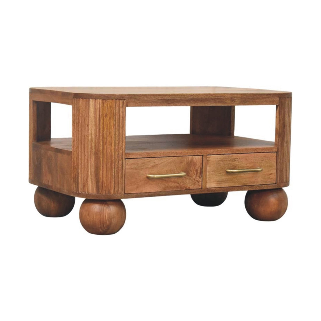 Briarwood Fluted Coffee Table | Open Shelf Default Title