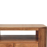 Briarwood Fluted Coffee Table | Open Shelf