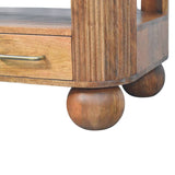Briarwood Fluted Coffee Table | Open Shelf