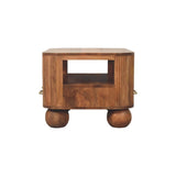 Briarwood Fluted Coffee Table | Open Shelf