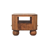 Briarwood Fluted Coffee Table | Open Shelf