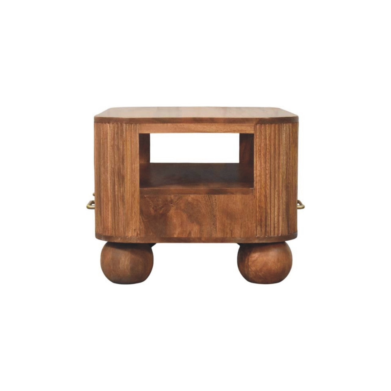 Briarwood Fluted Coffee Table | Open Shelf