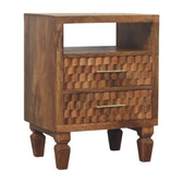 Cadiz Carved Open-Shelf Bedside Default Title