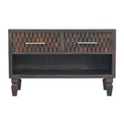 Cadiz Carved Shoe Storage Bench Default Title