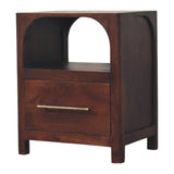 Arched Edge 1 Drawer Bedside Default Title