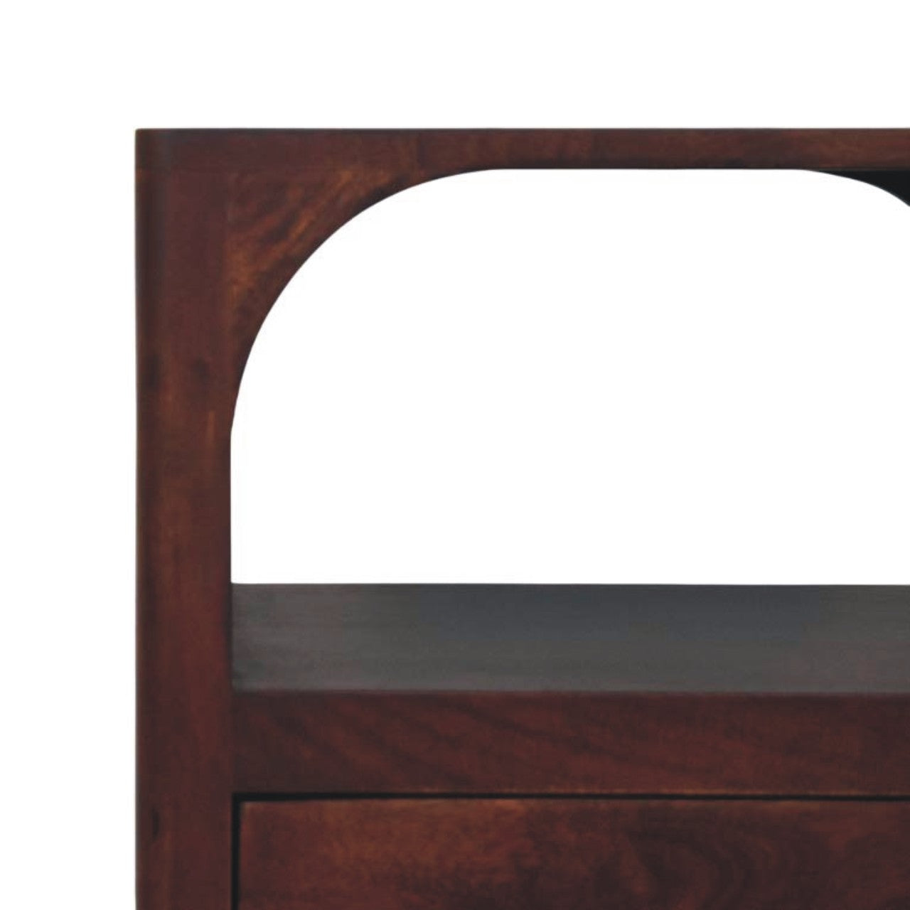 Arched Edge 1 Drawer Bedside