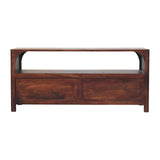 Arched Edge 2 Drawer Media Unit