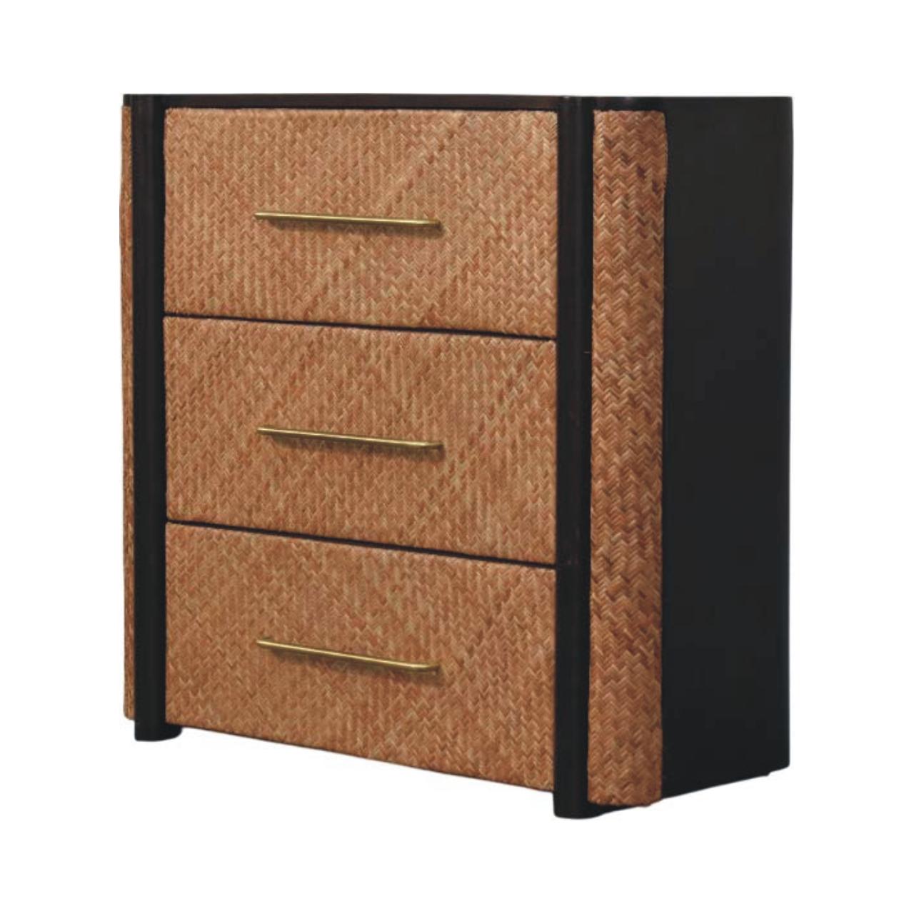 Havana Weave 3-Drawer Chest of Drawers | Rattan