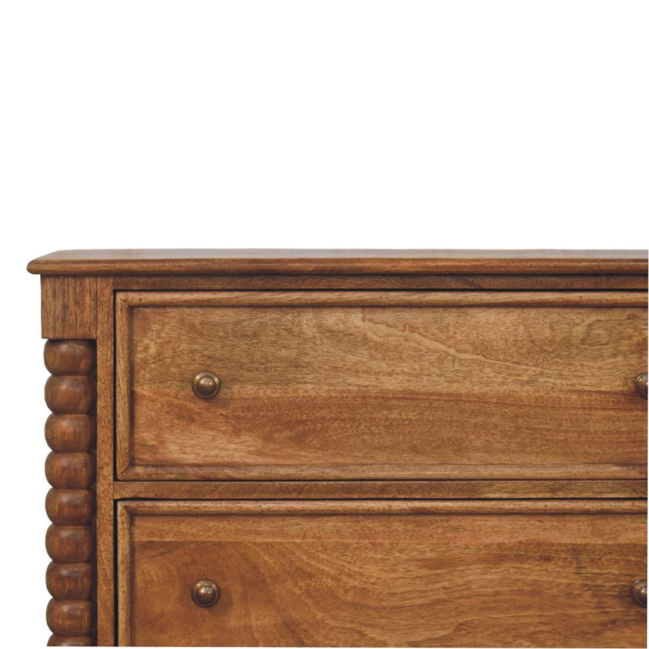 Spindle Chest of Drawers | Oak Solid Mango Wood