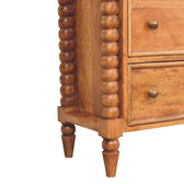 Spindle Chest of Drawers | Oak Solid Mango Wood